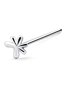 Splash Design Silver Straight Nose Stud NSKA-750